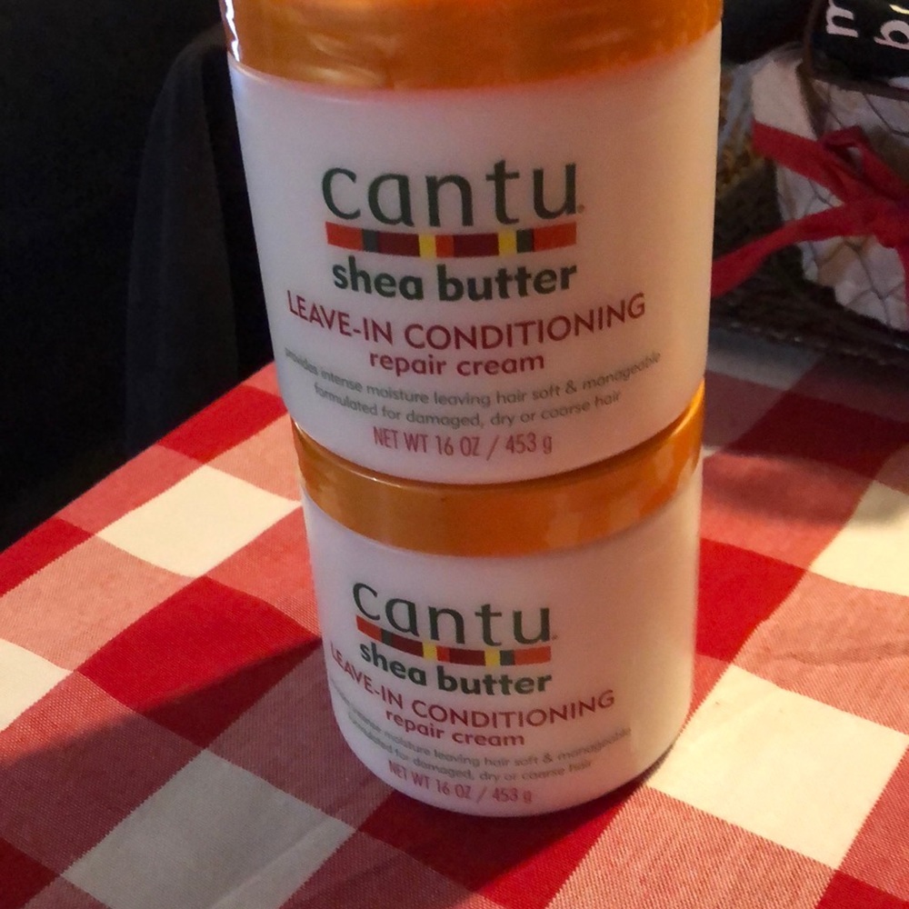 Sold Cantu Shea Butter Leave-In Conditioning Repair Cream 2-16 oz bottles - Picture 3 of 3